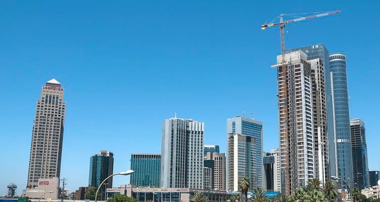 Ramat Gan’s ‘Bourse’ business district - headquarters of Israel diamonds complex.