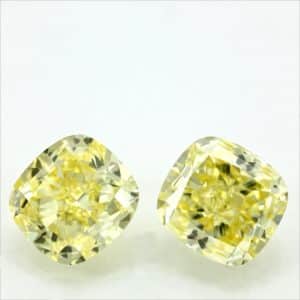 2 yellow egl certified diamonds