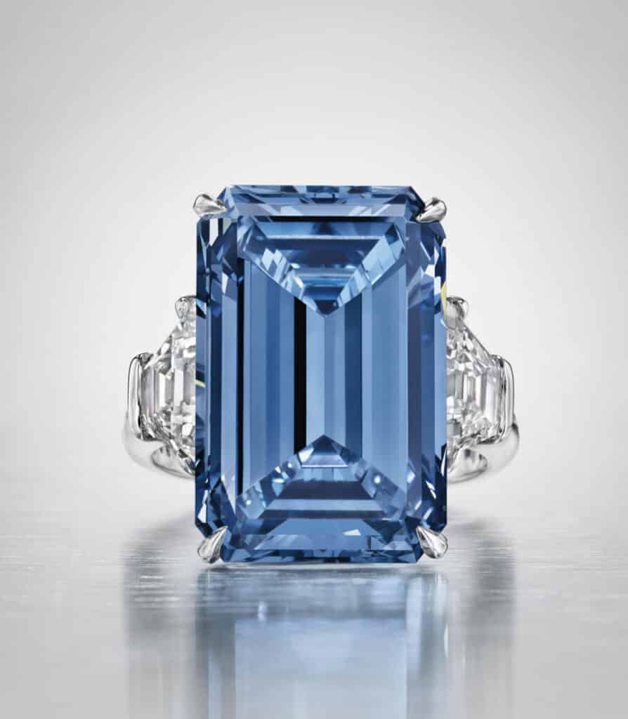 The 15-Carat 'De Beers Blue' Diamond Fetches $57.4 Million